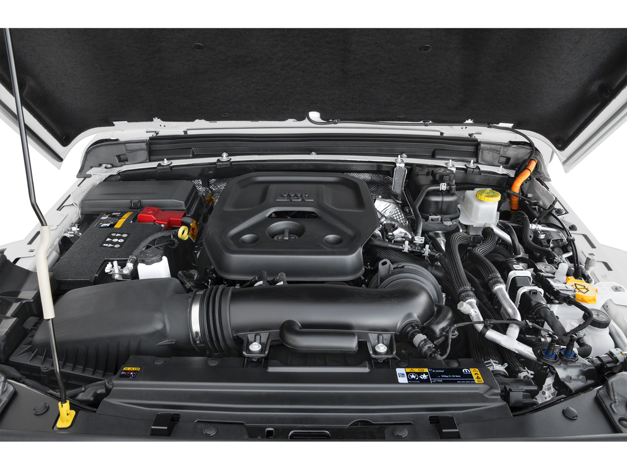 2025 Jeep Wrangler Sahara 4xe w/ 20" Black Wheels & 3-Piece Hard Top