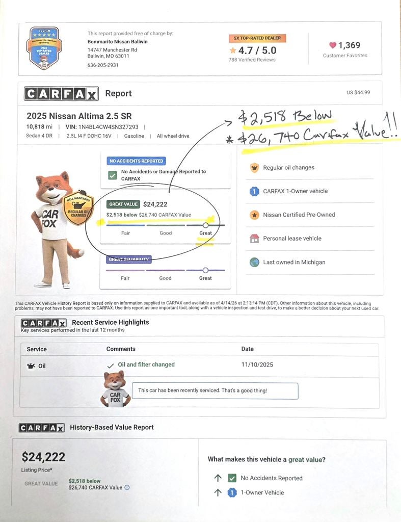 2025 Nissan Altima SR