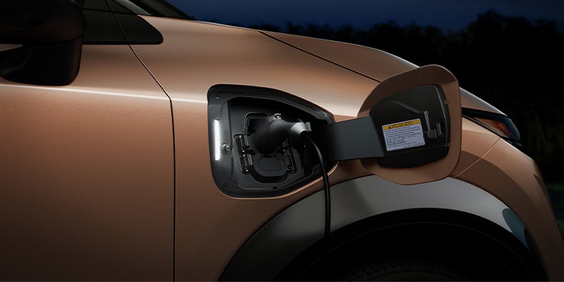 Nissan Ariya charging port