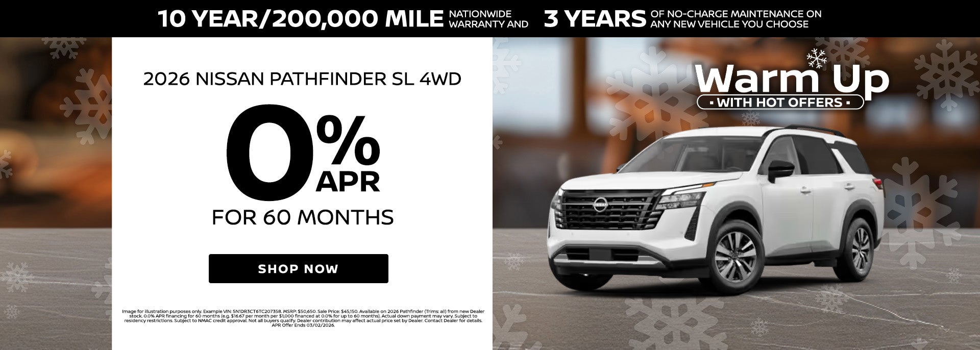 Finance 2026 Nissan Pathfinder