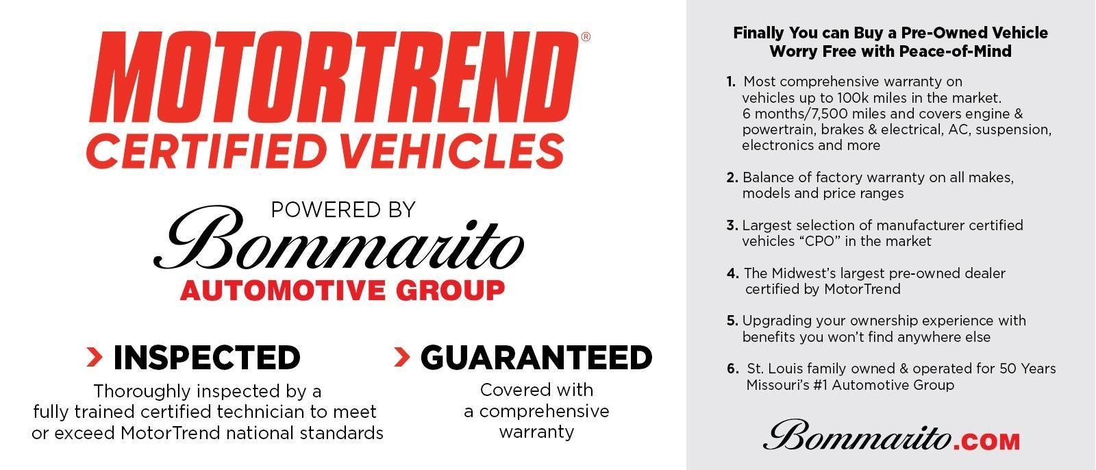 Motortrend Certified Vehicles at Bommarito Nissan Ballwin in Ballwin MO