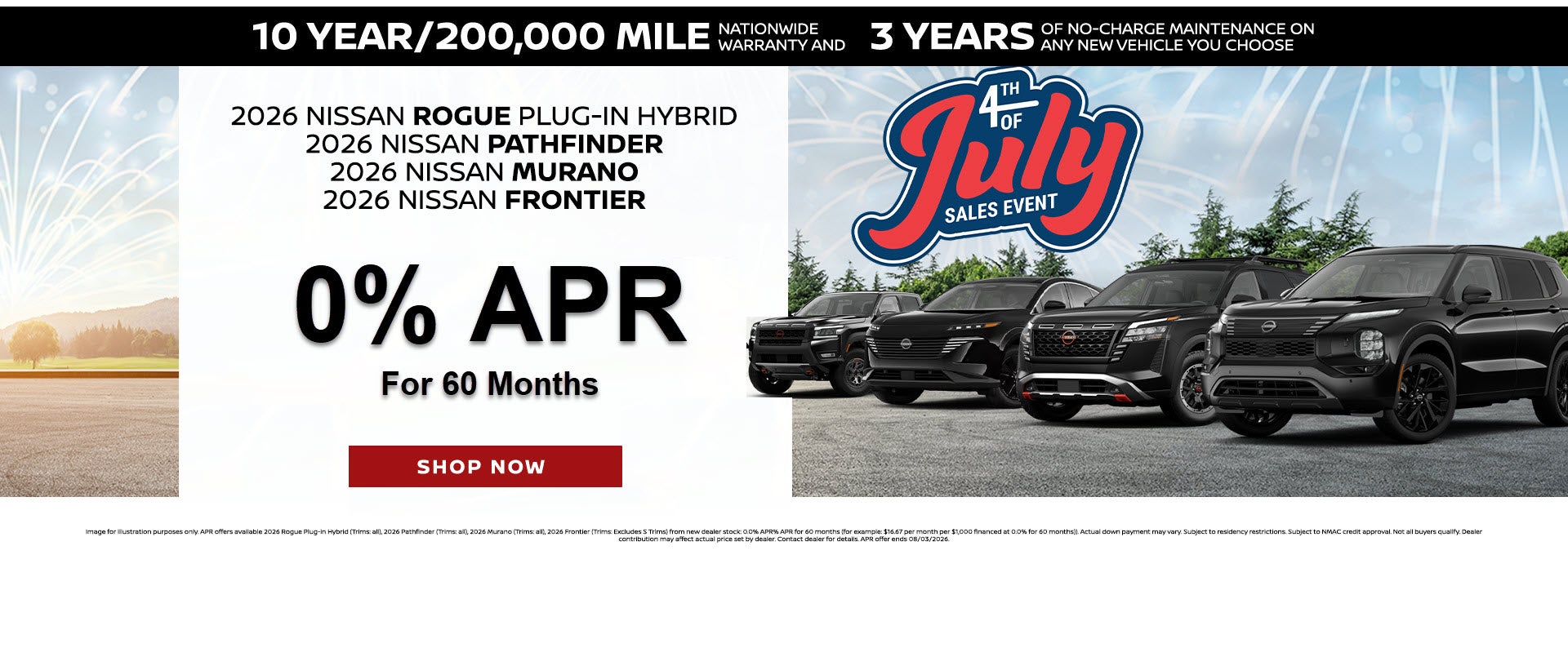 0% APR Nissan Finance Special